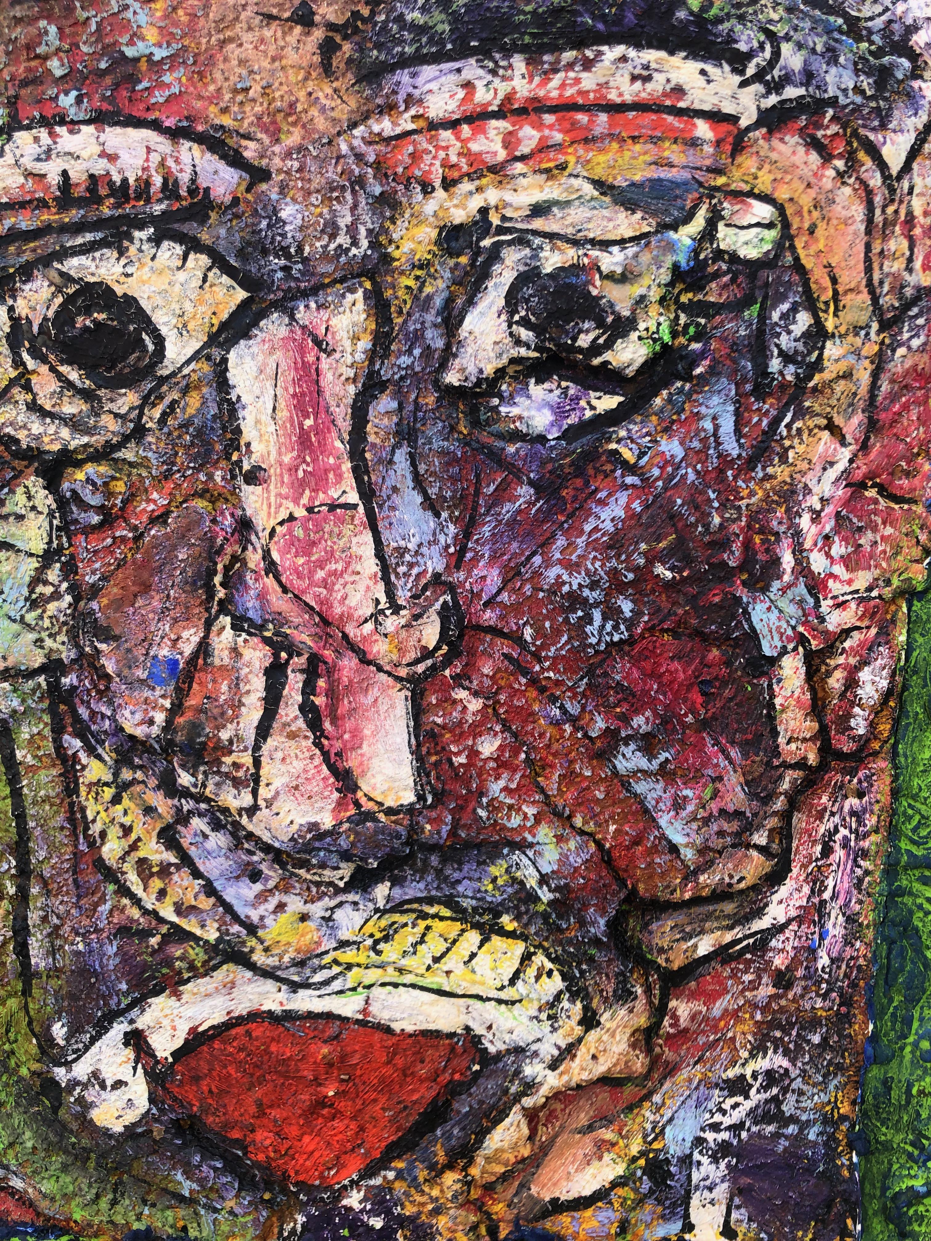 Ausdruck  Abstrakt (Braun), Abstract Painting, von Alexander Gore
