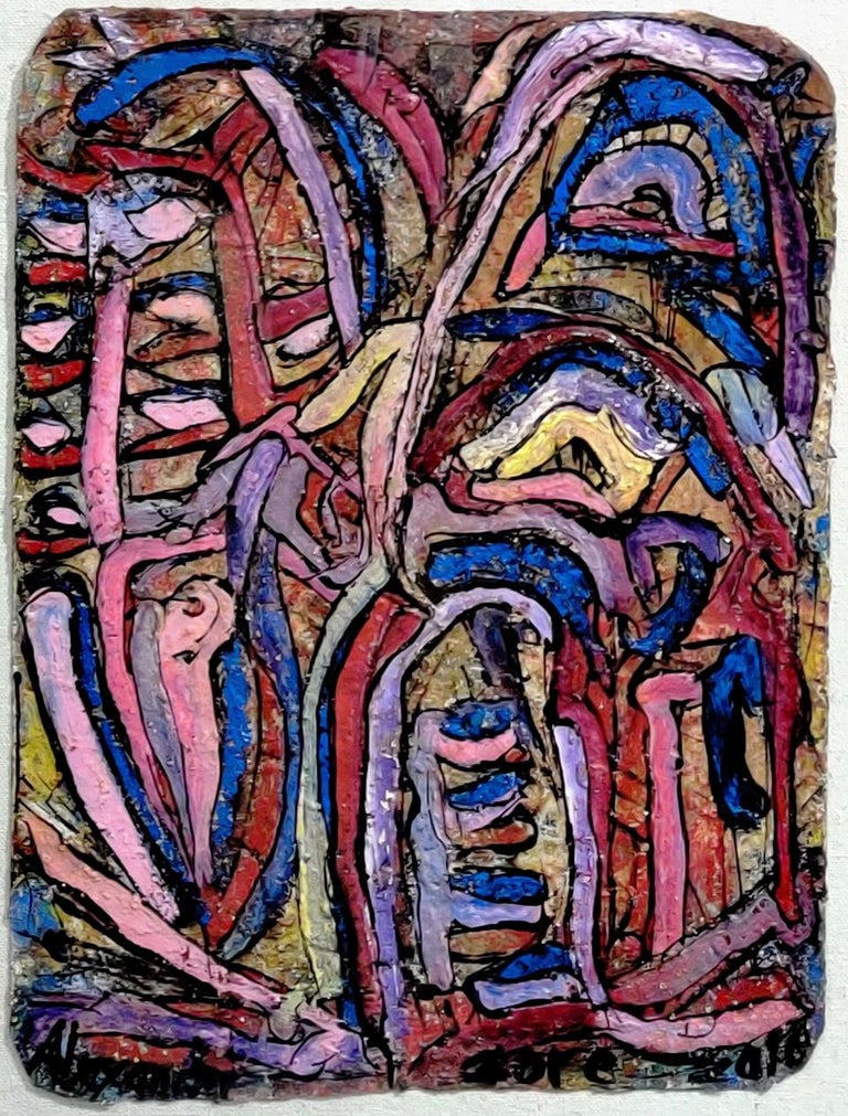 Alexander Gore Abstract Painting - THE VICTOR OF DEVELOPMENTAL TENDENCIES IN CARRIBIAN WORLD