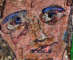 "Unfinished Story", Contemporary Expressionist Modern Self-Portrait