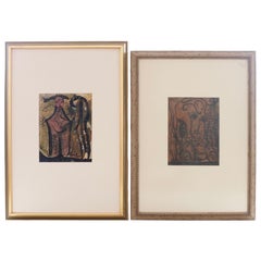 Cuadros originales firmados por Alexander Gore - Lote de 2