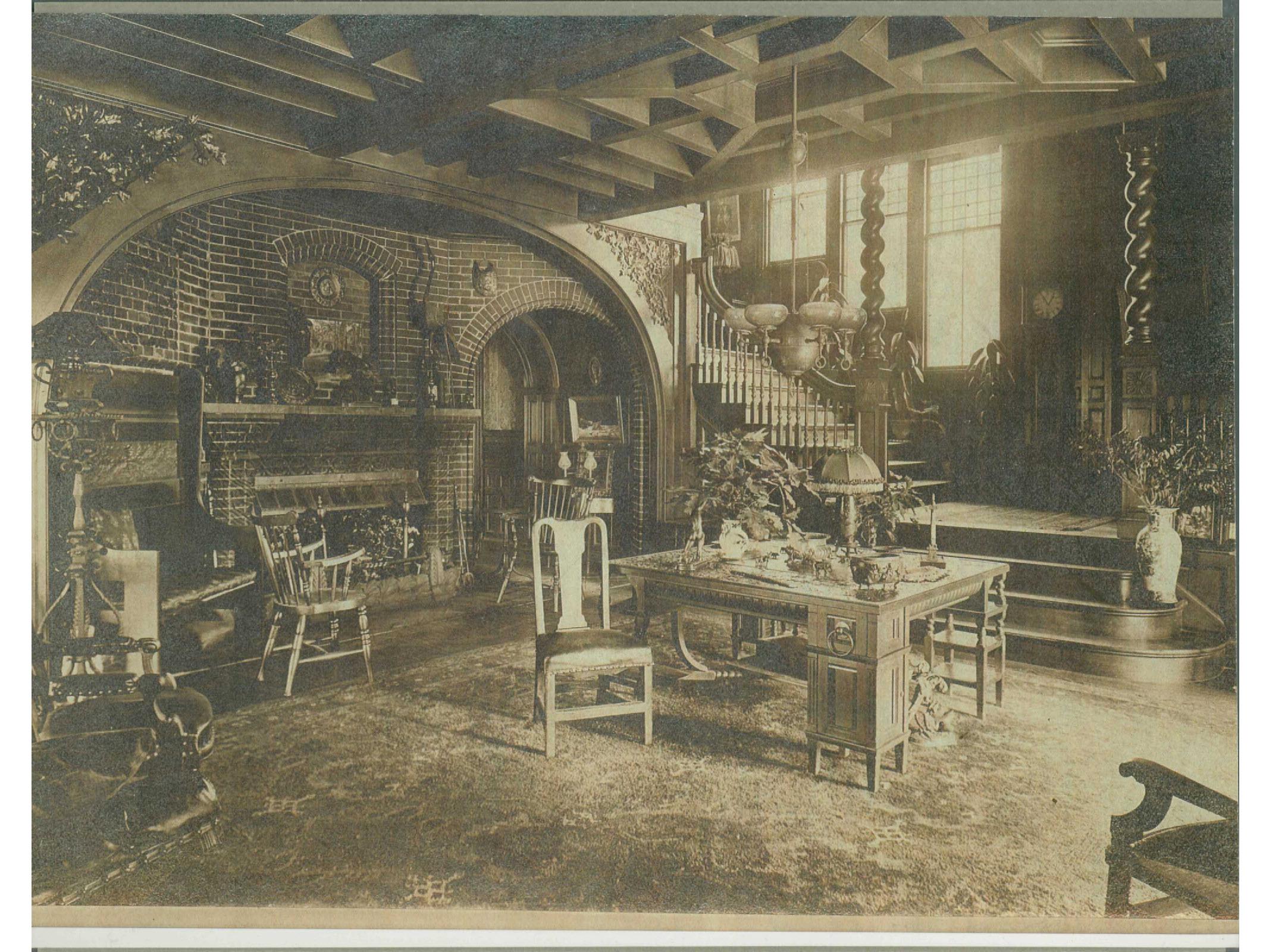 Alexander Graham Bell's Partner's Desk from the Birchbrow Mansion, 19th Century 7