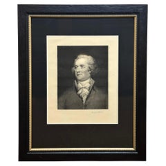 Alexander Hamilton Radierung von Jacques Reich, veröffentlicht von G.P. Putnam, 1904
