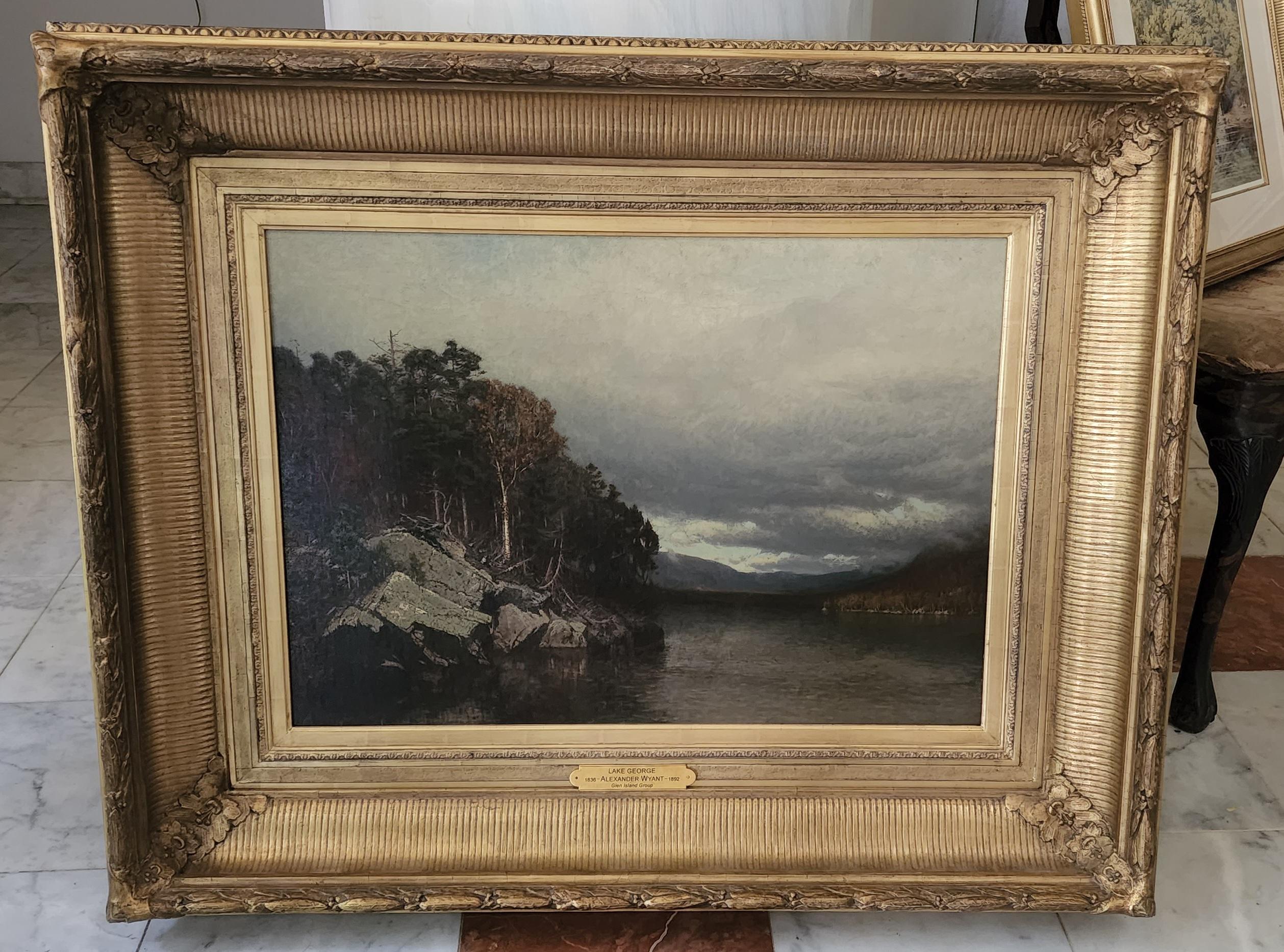 In the Adirondacks, Lake George - Painting by Alexander Helwig Wyant