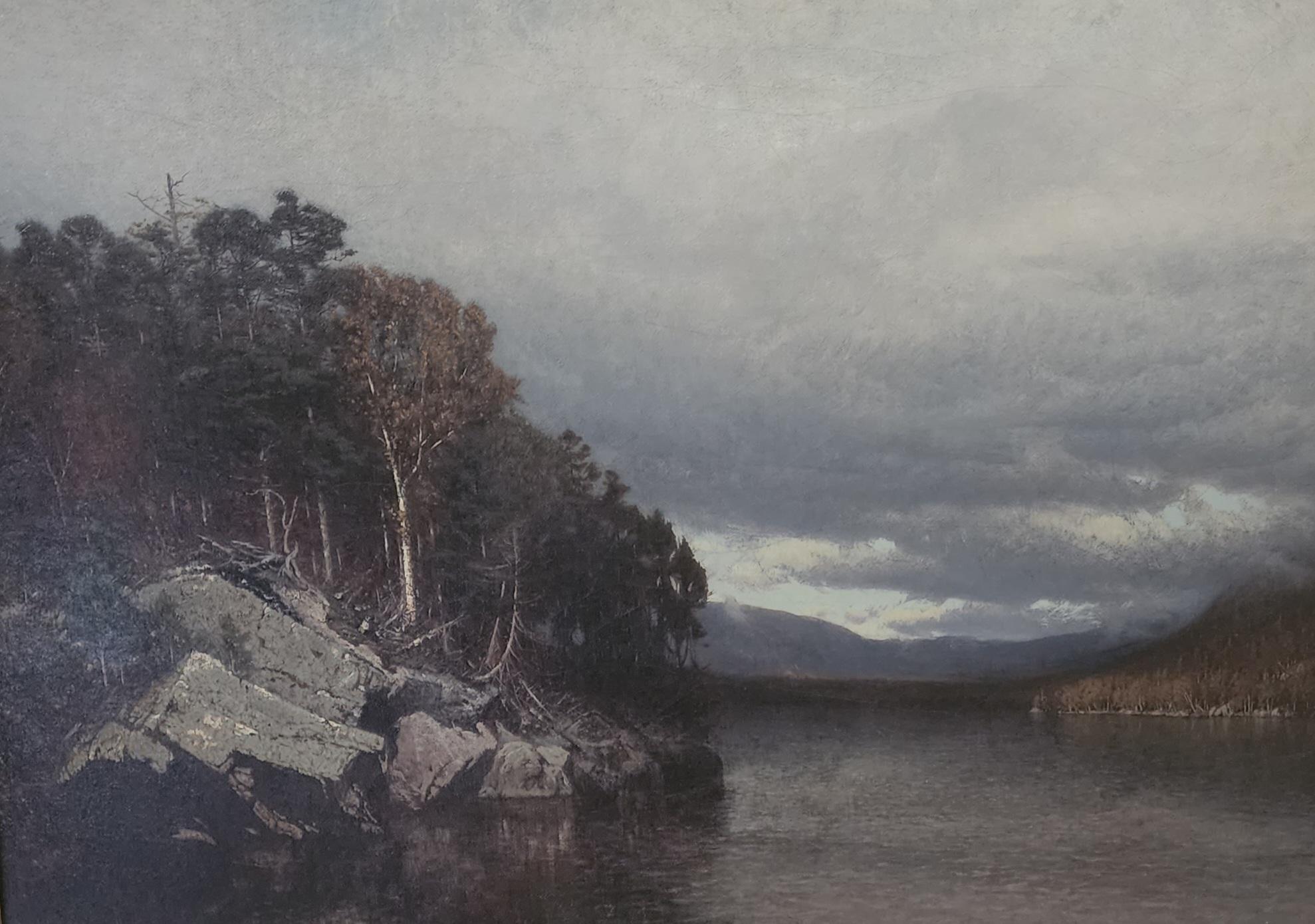 Alexander Helwig Wyant Landscape Painting - In the Adirondacks, Lake George