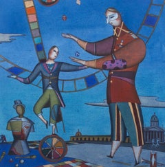 Alexander Ivanov - 20th Century Linoprint, Street Circus