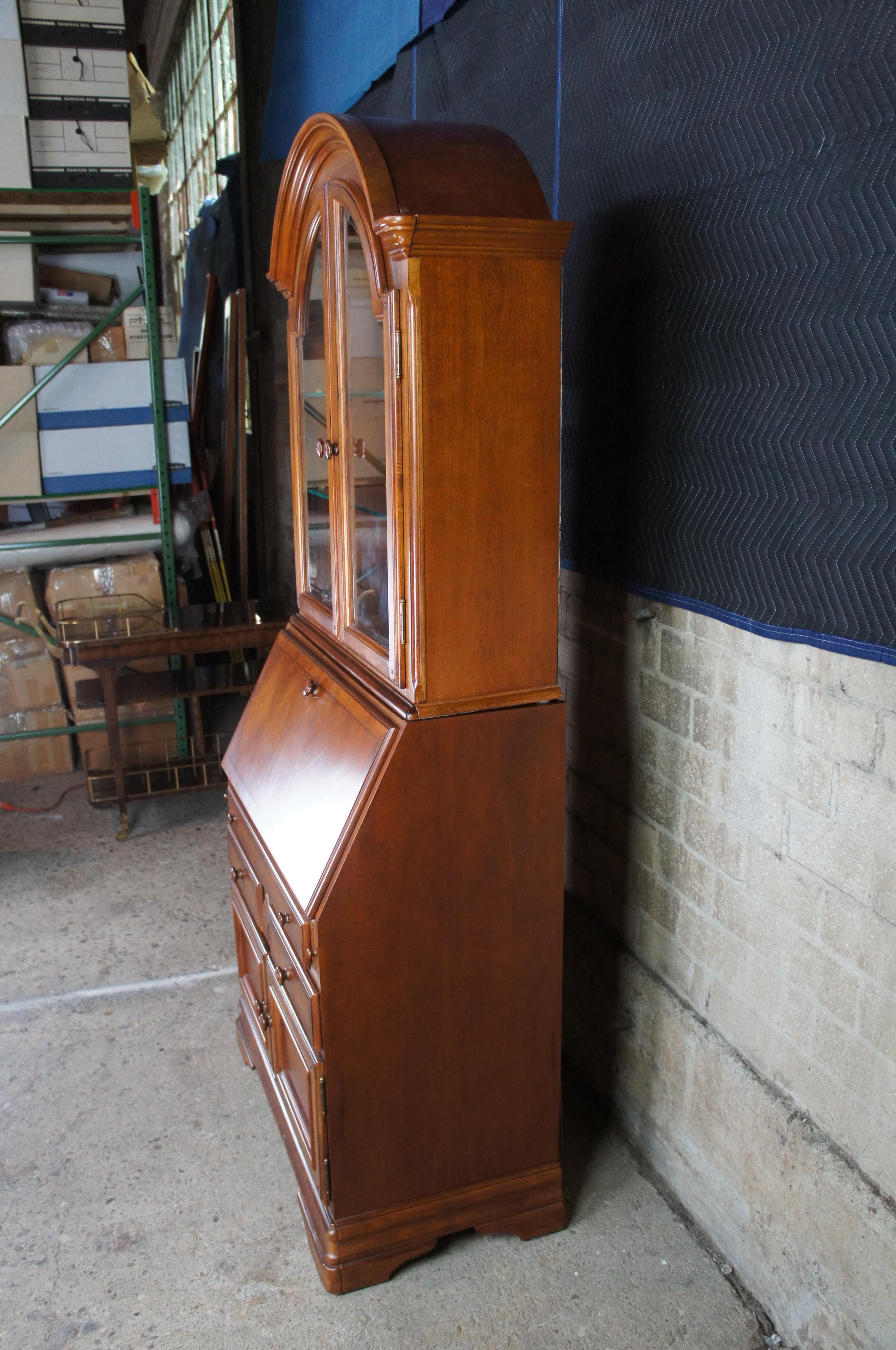 20th Century Alexander Julian Home Colours Secretary Desk & Bookcase Dome Top Cabinet