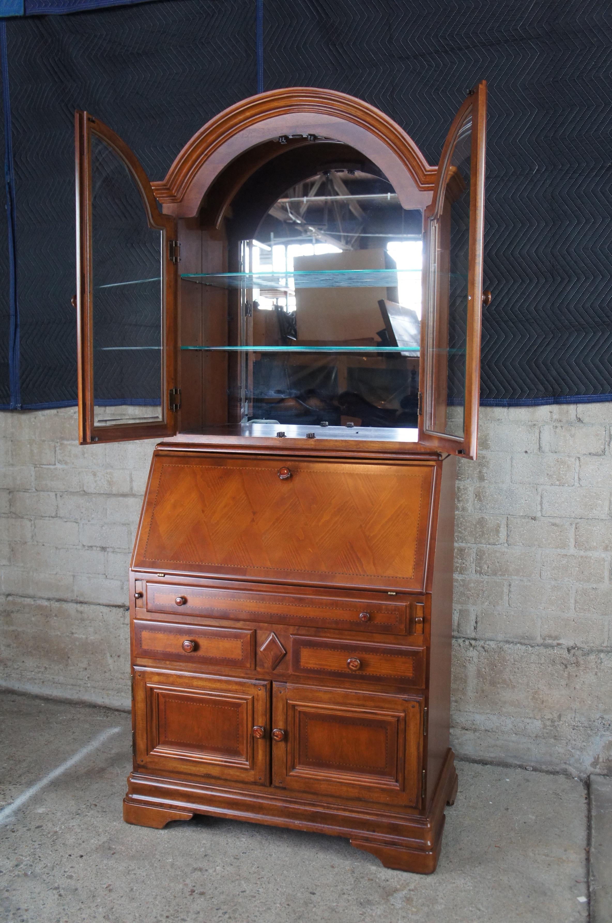 Alexander Julian Home Colours Secretary Desk & Bookcase Dome Top Cabinet 1