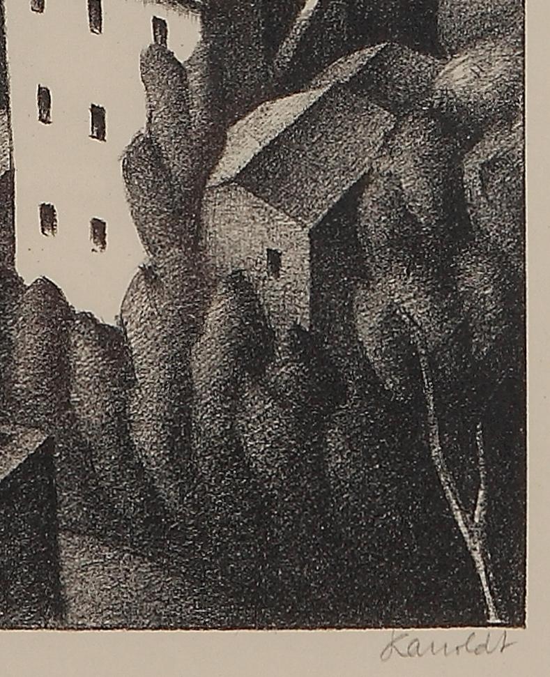 Alexander Kanoldt Lithographie „ Olevano V“, 1925 im Angebot 3