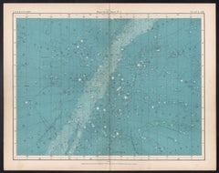 Maps of the Stars. Antique astronomy constellations map