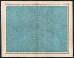 Maps of the Stars. Antique astronomy constellations map