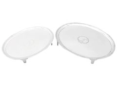 Georgian Newcastle Sterling Silver Salvers