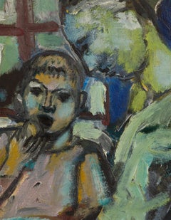 Desayuno. Por Alexander Kishchenko. 1980. Óleo sobre lienzo. 80/60 cm