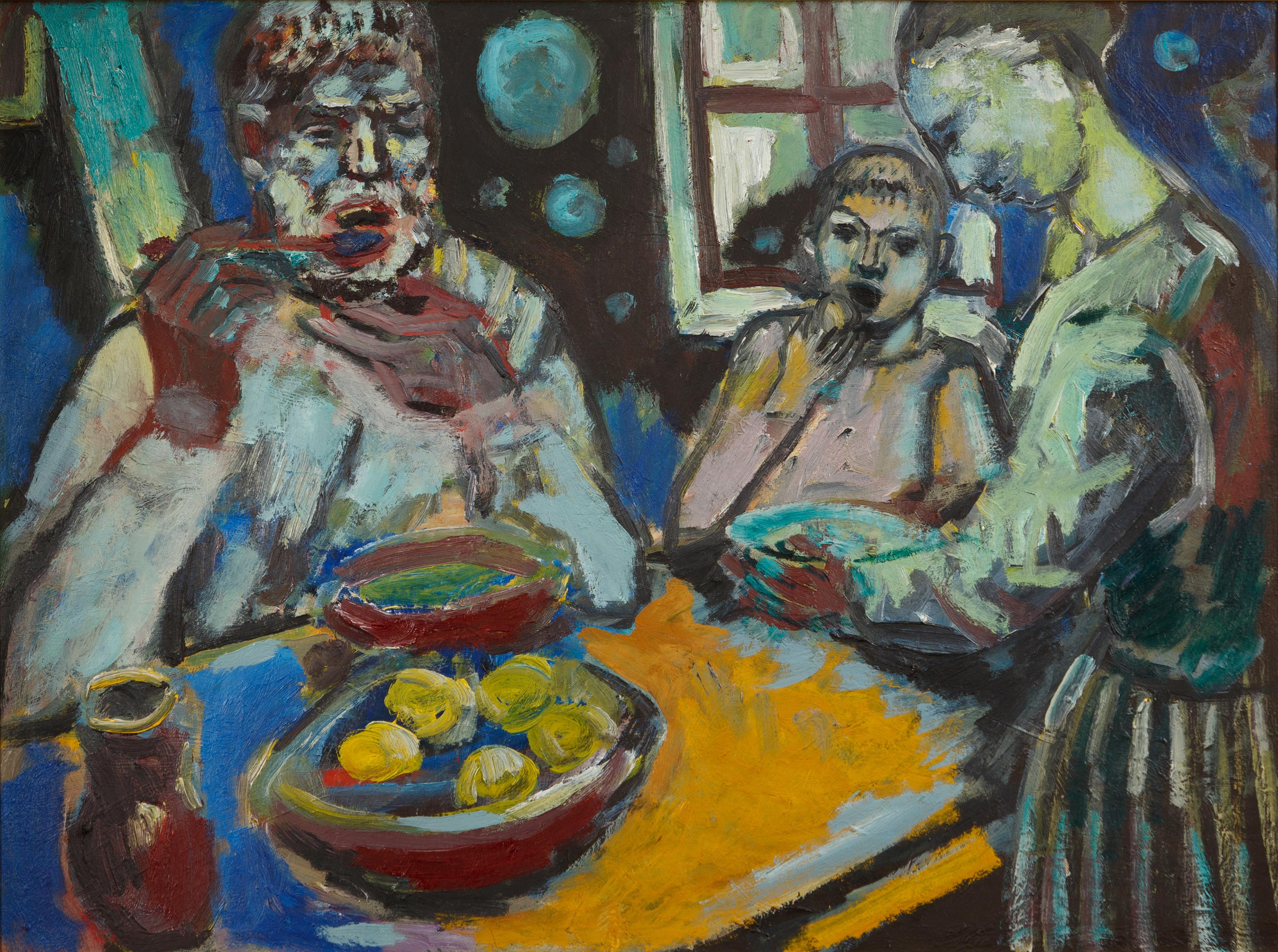 Breakfast. By Alexander Kishchenko. 1980. Oil on canvas. 80/60 cm