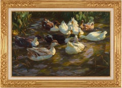Des canards dans un étang par Alexander Koester