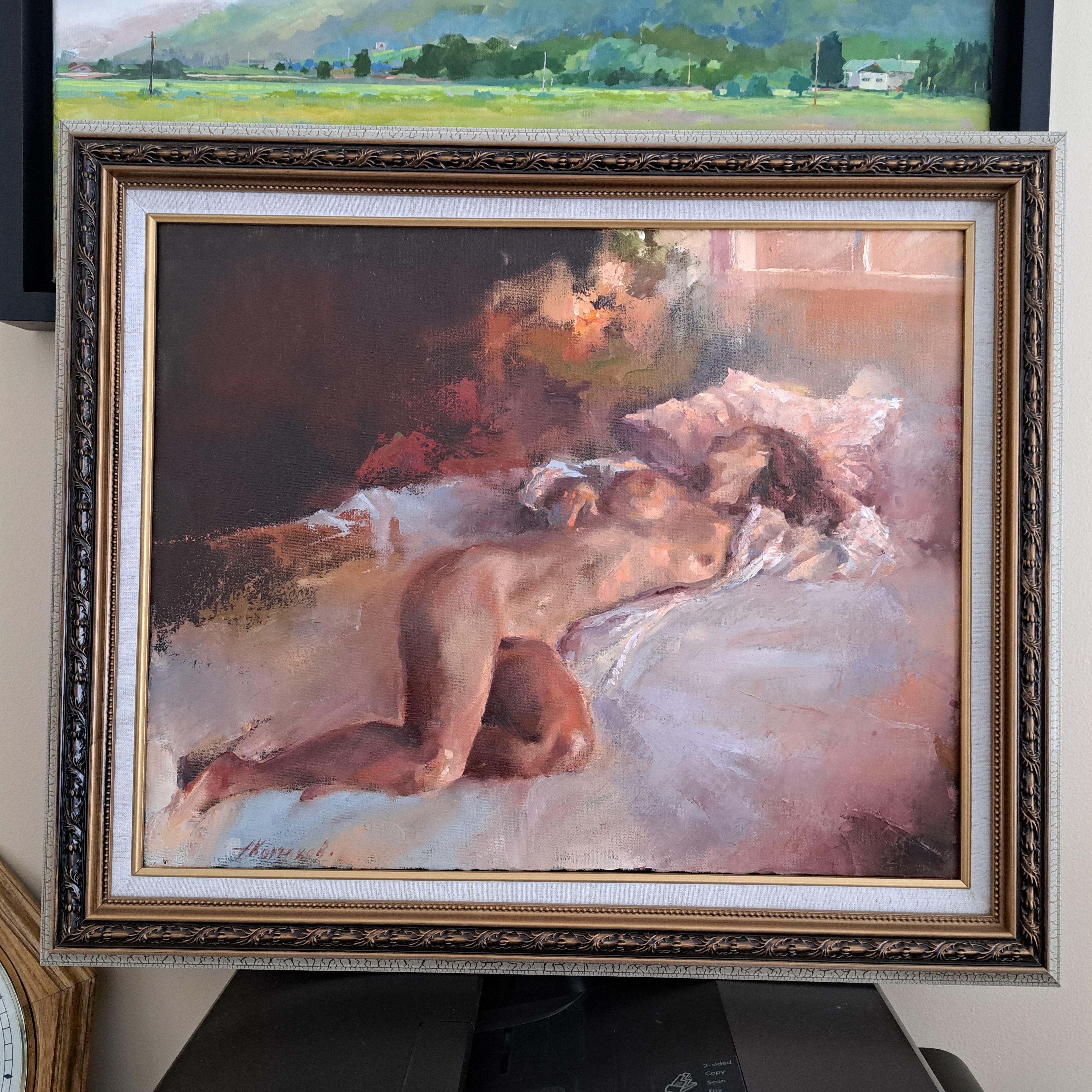 Dreaming (16x20x0.7''), Painting, Oil on Canvas For Sale 1