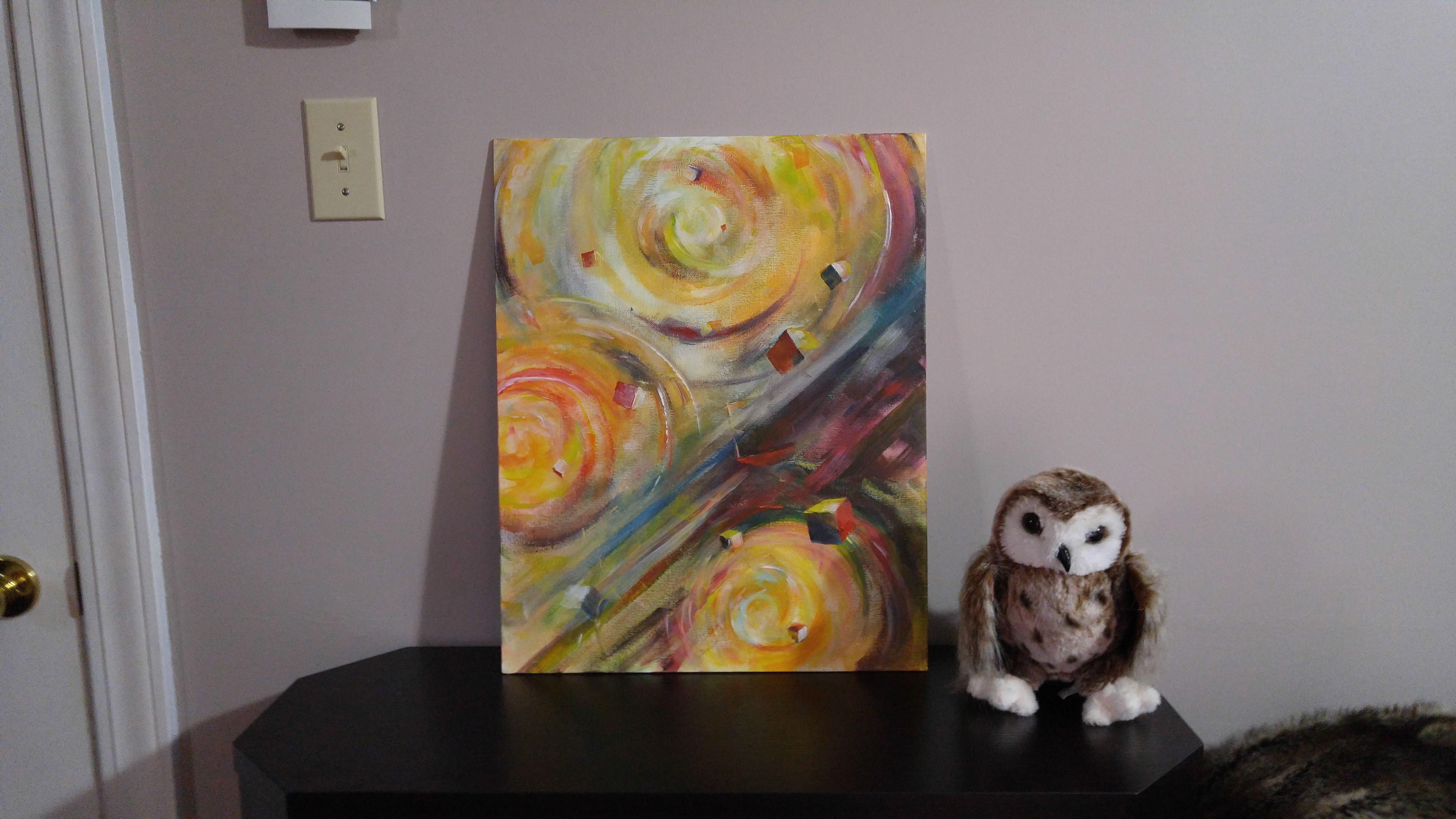 MOTION #1 – Acryl auf Leinwandkarton, Gemälde, Acryl auf Anderem, Gemälde – Painting von Alexander Koltakov