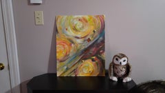 MOTION #1 - acrylic on canvas board, Painting, Acrylic on Other