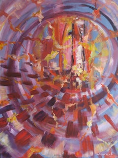Motion #3, acrylic on canvas board, Painting, Acrylic on Other