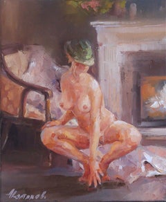 Winter fantasy (10x12x0.7''), Painting, Oil on Canvas