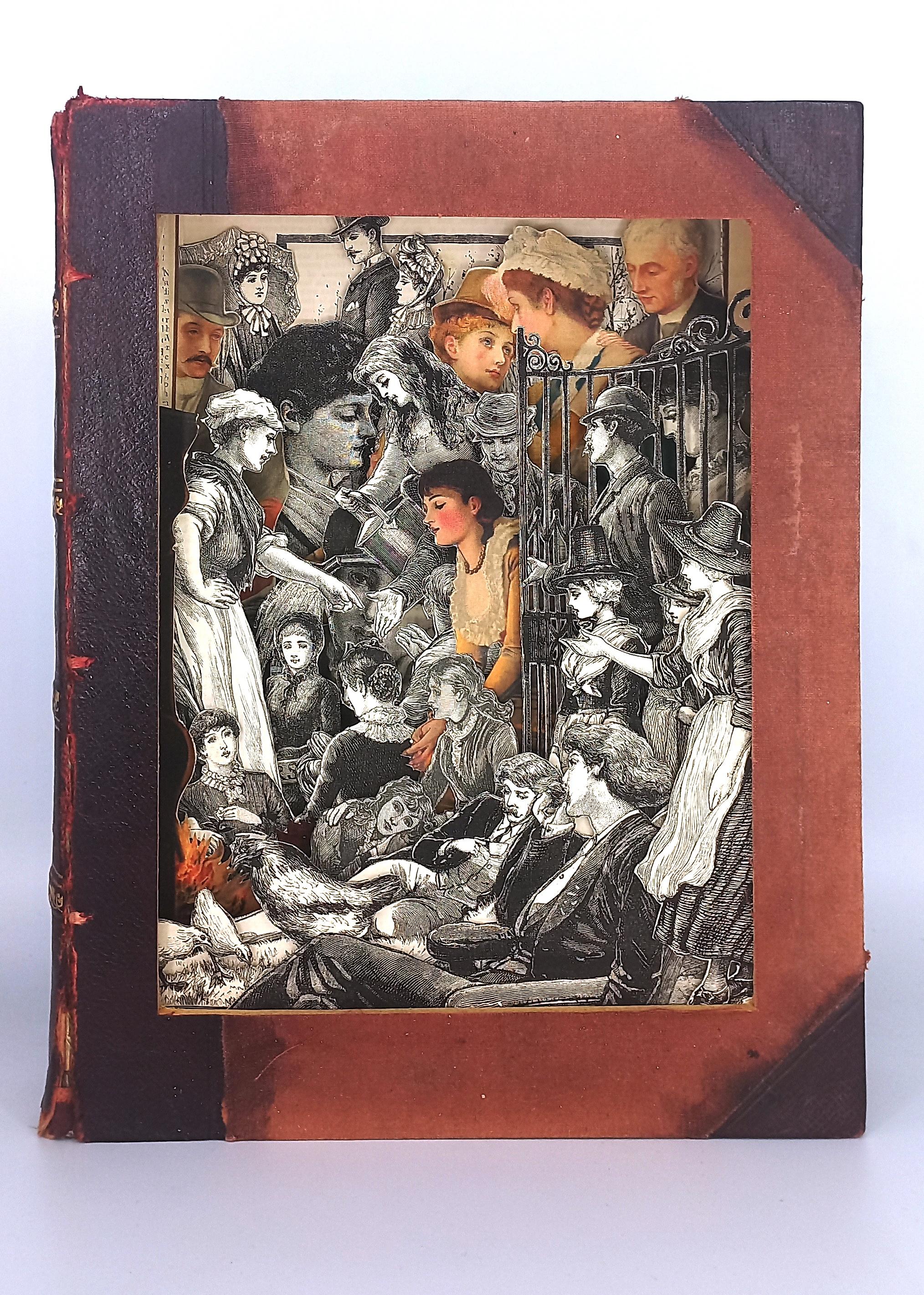 Zeitgenössische amerikanische Buchskulptur von Alexander Korzer-Robinson - The Girl's im Angebot 5