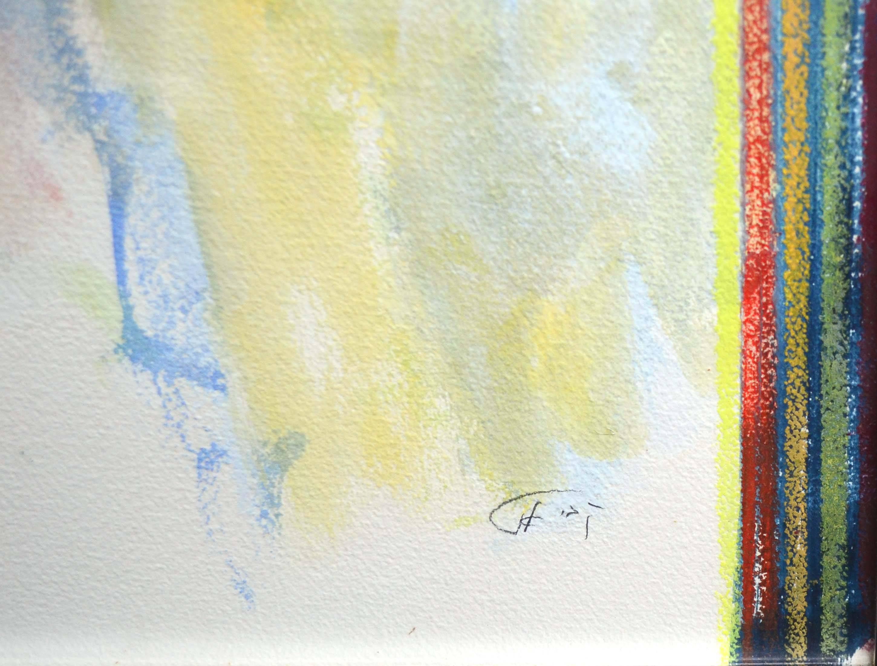 Abstraction #13, Mixed Media Abstract Watercolor on Paper by Alexander Kwiat For Sale 1