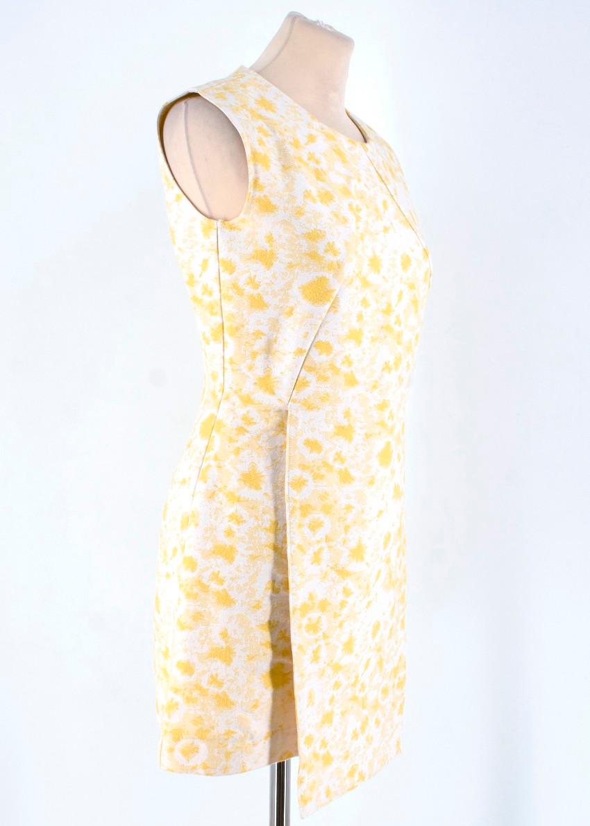 Alexander Lewis White and Yellow Panel Dress

- Yellow and white abstract pattern dress
- Front panel on dress
-Tailored around collar and waist
- Hidden zip at back of dress

Please note, these items are pre-owned and may show signs of being stored
