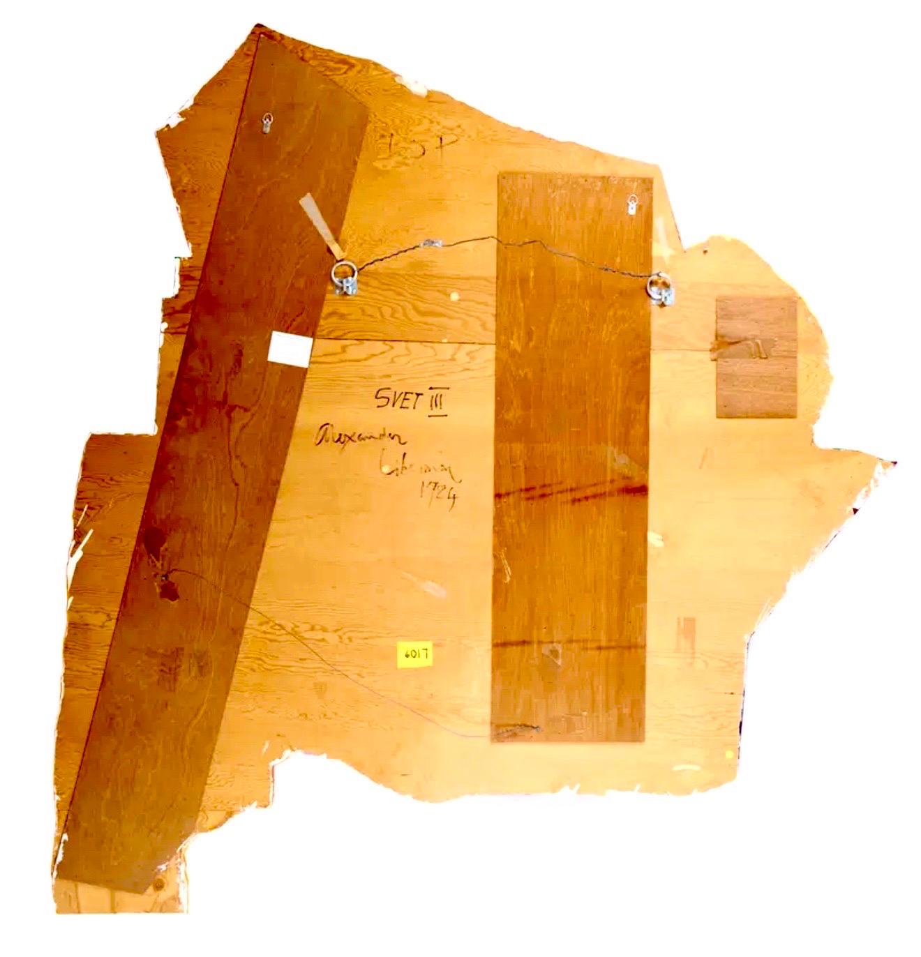 Large Modernist Alexander Liberman Contemporary Mixed Media Painting Svet III For Sale 12