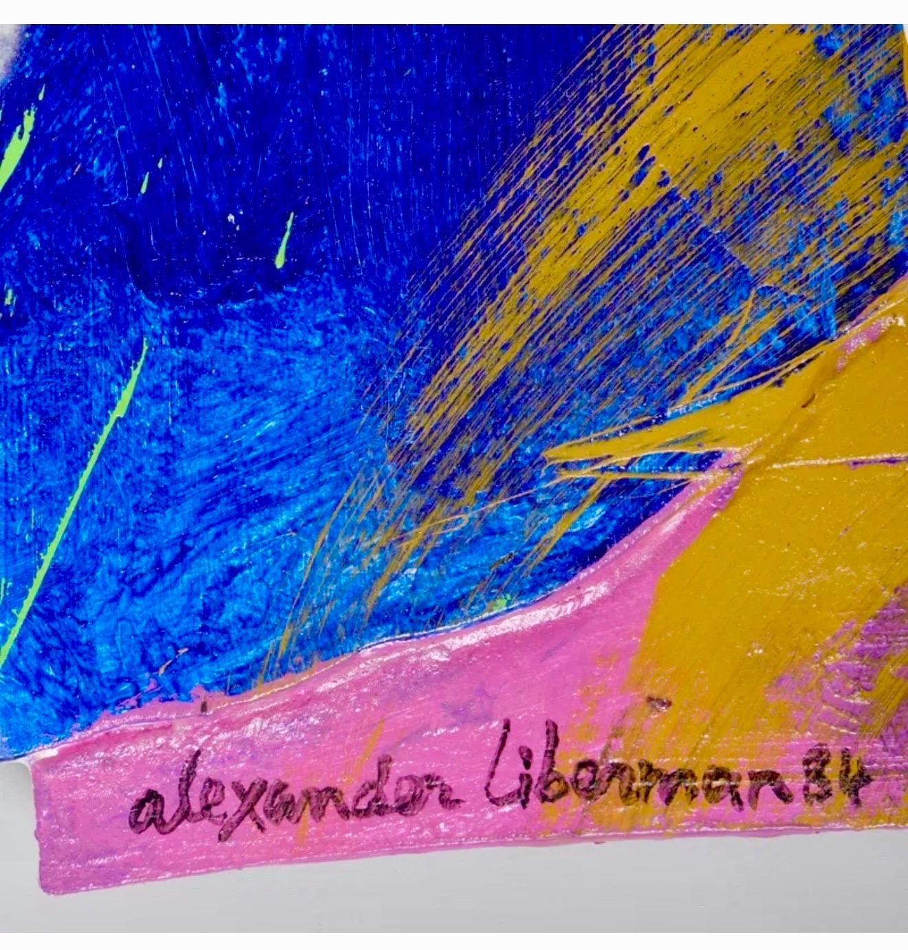 Large Modernist Alexander Liberman Contemporary Mixed Media Painting Svet III For Sale 1