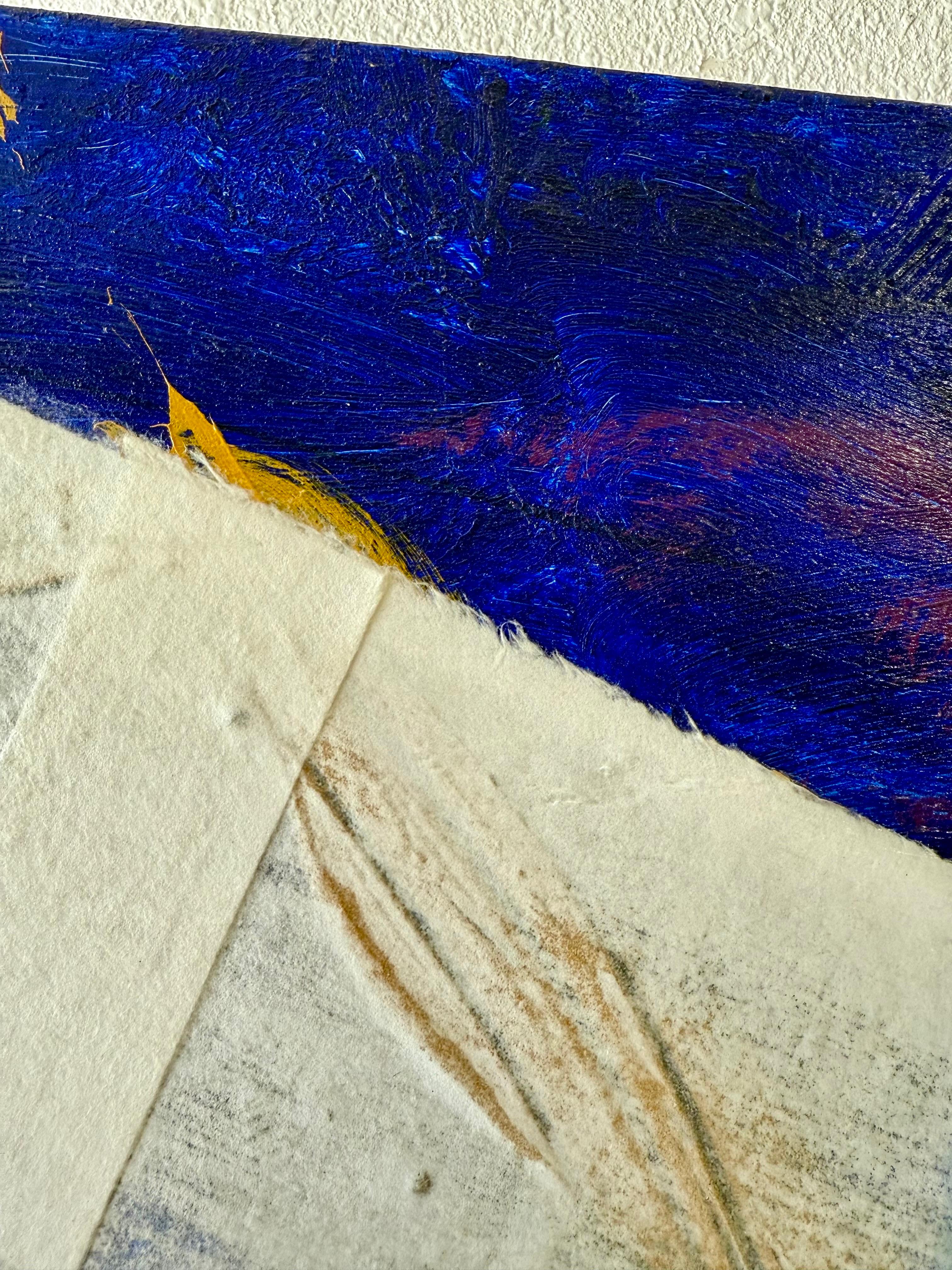 Large Modernist Alexander Liberman Contemporary Mixed Media Painting Svet III For Sale 7