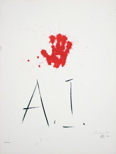Alexander Liberman-Amnesty International-33.25" x 25.25"-Offset Lithograph-1976