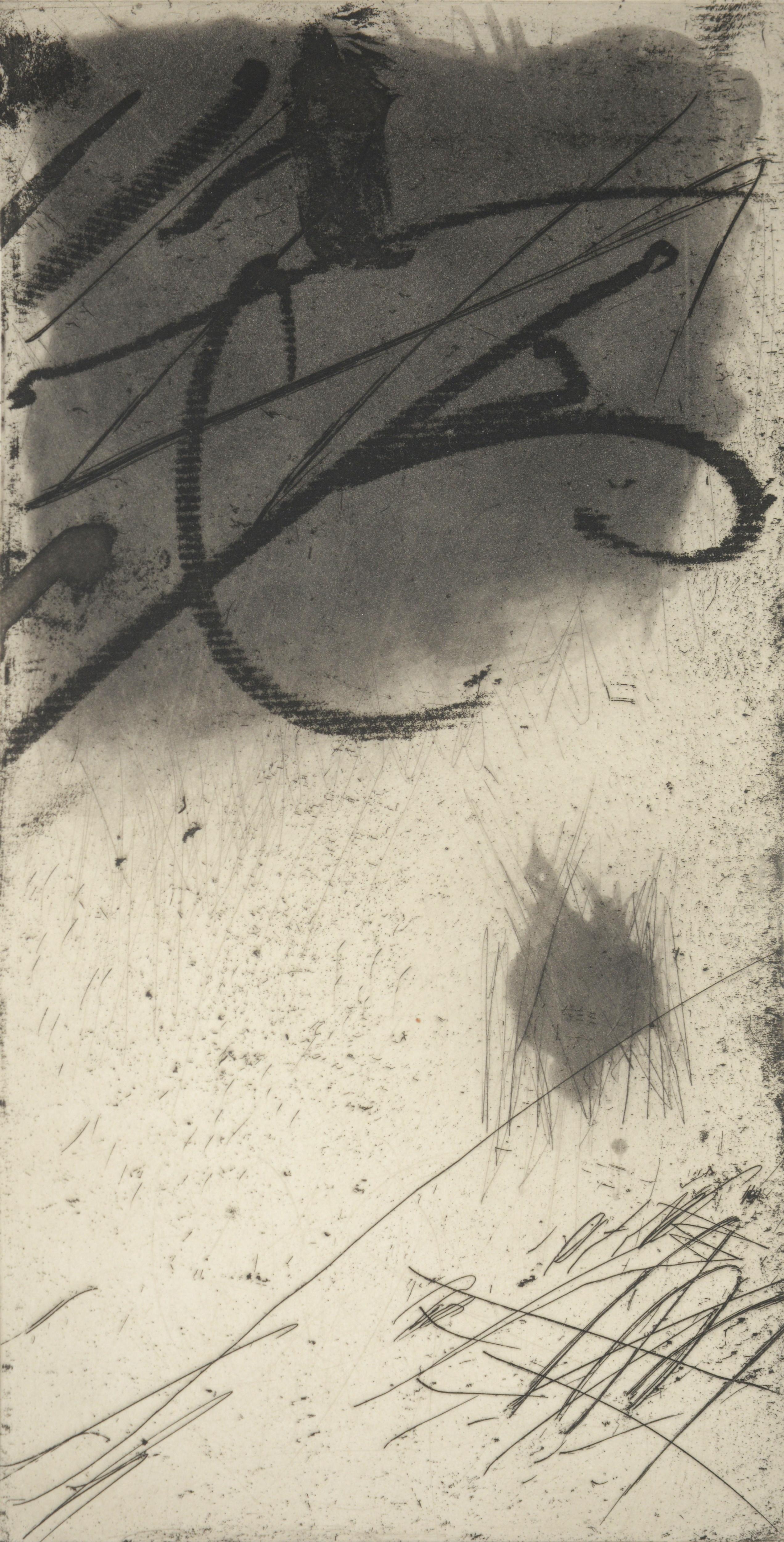 Artist/Designer; Manufacturer: Alexander Liberman (Ukrainian/American, 1912-1999)
Marking(s); notes: signed; ed. 27/34; 1976
Materials: paper
Dimensions (H, W, D): 23.5"h, 15"w; 26.25"h, 17.25"w frame
Additional Information: The print is from the