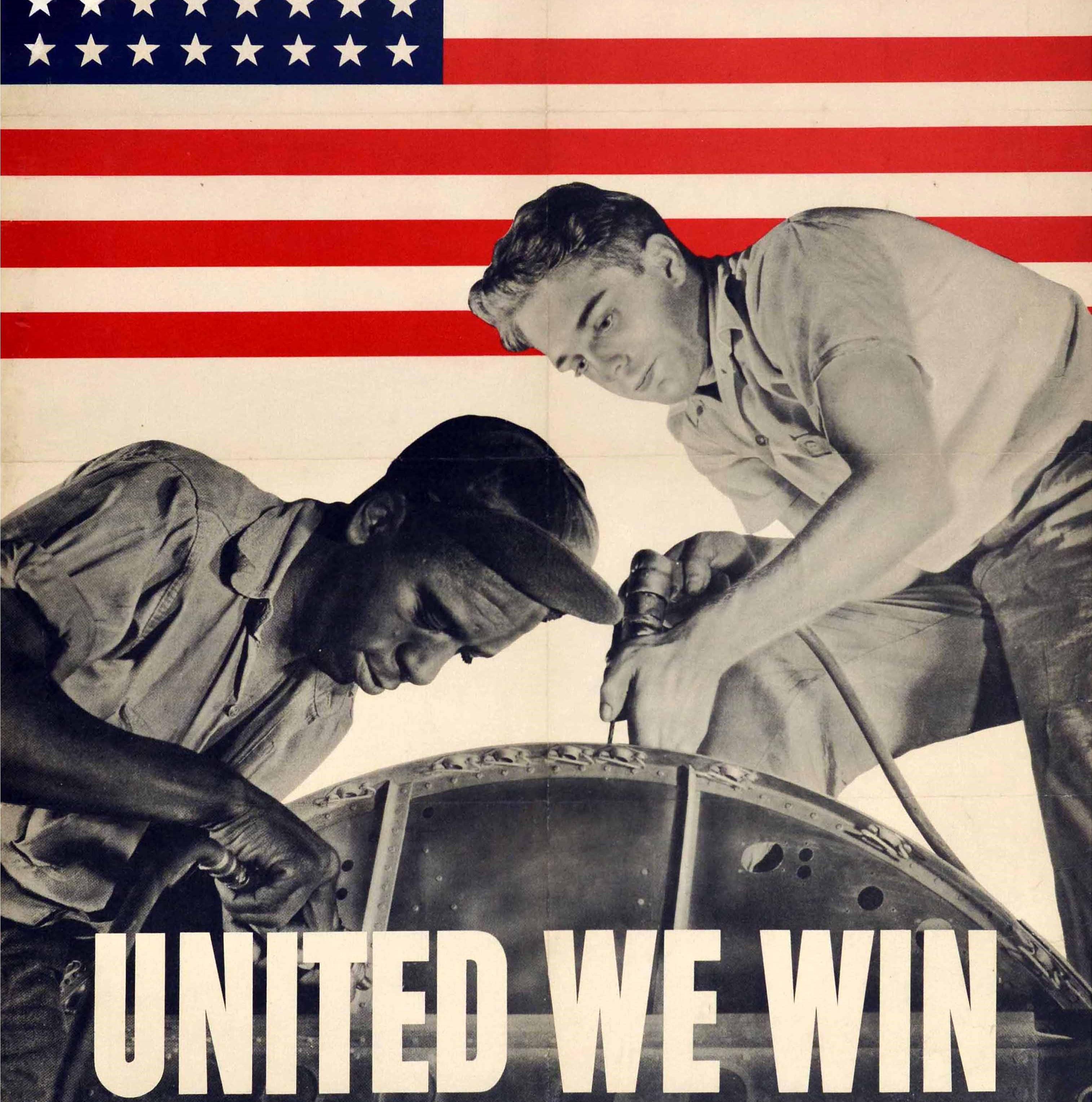 united we stand ww2 poster