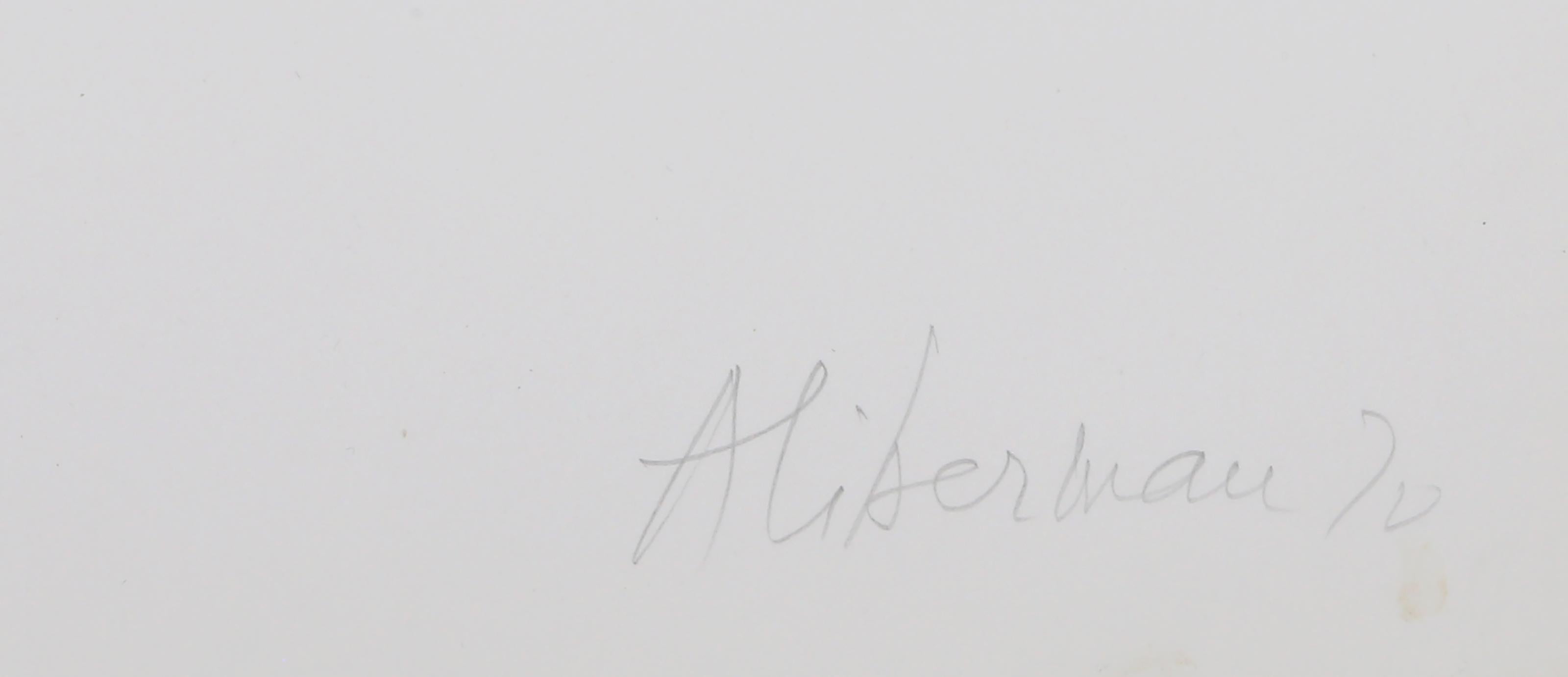 Triangle on Axis, Abstract Lithograph by Alexander Liberman For Sale 3