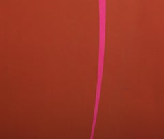 Untitled (Rust and Pink), Minimalist Lithograph by Alexander Liberman