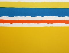 Yellow Light, Minimalist Lithograph by Alexander Liberman