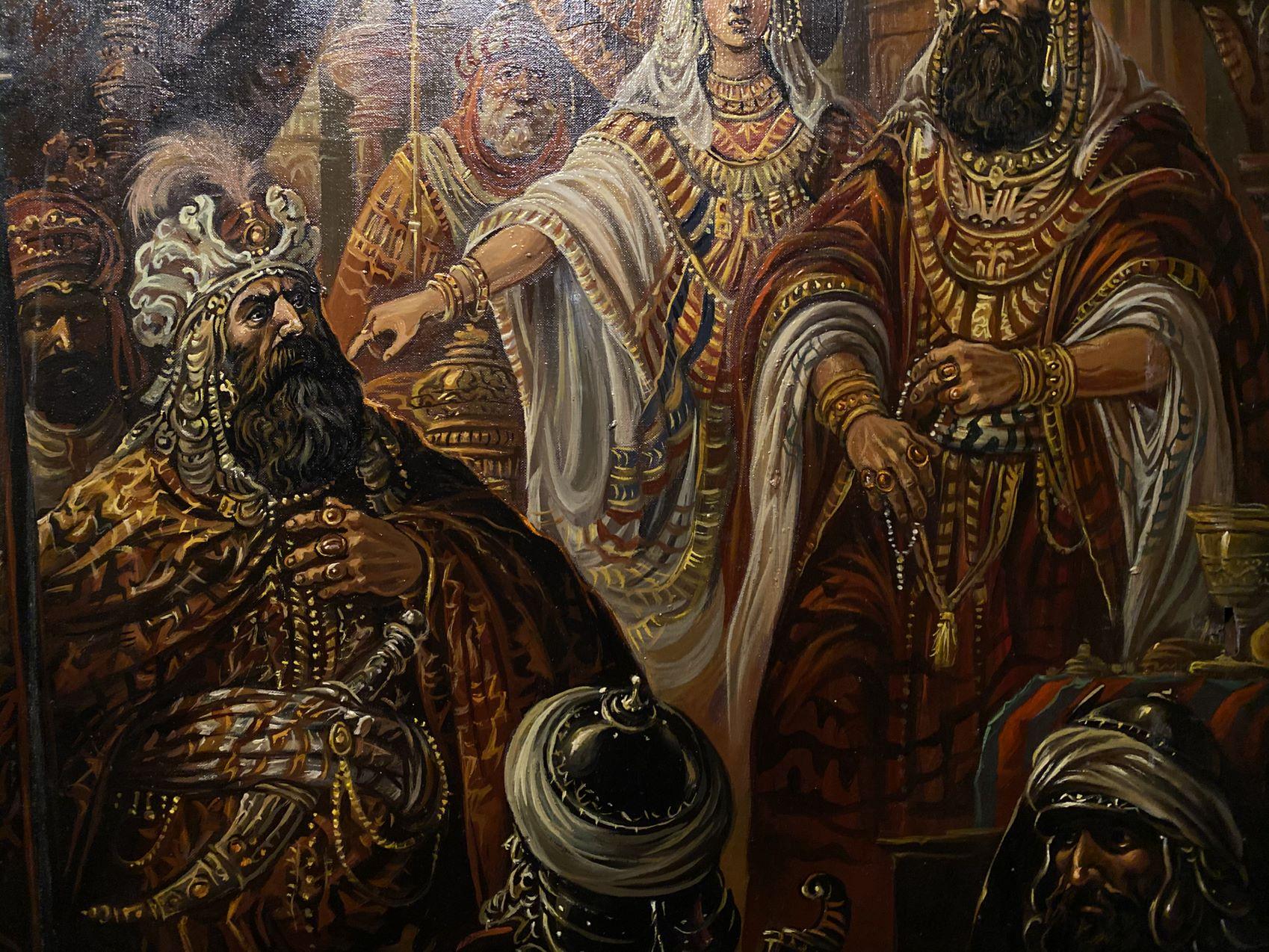 Artaxers Aruan, Esther, Figurativo, Pittura ad olio originale, Pronto da appendere - Painting di Alexander Litvinov