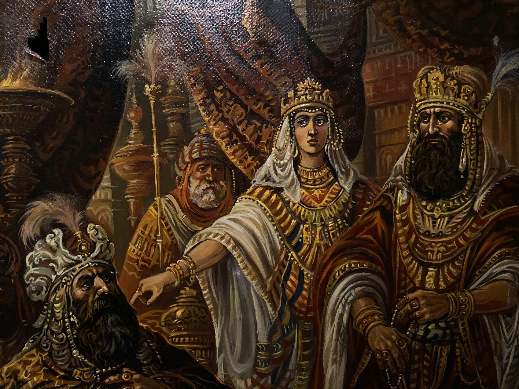 Artaxers Aruan, Esther, Figurativo, Pittura ad olio originale, Pronto da appendere - Painting Impressionismo di Alexander Litvinov