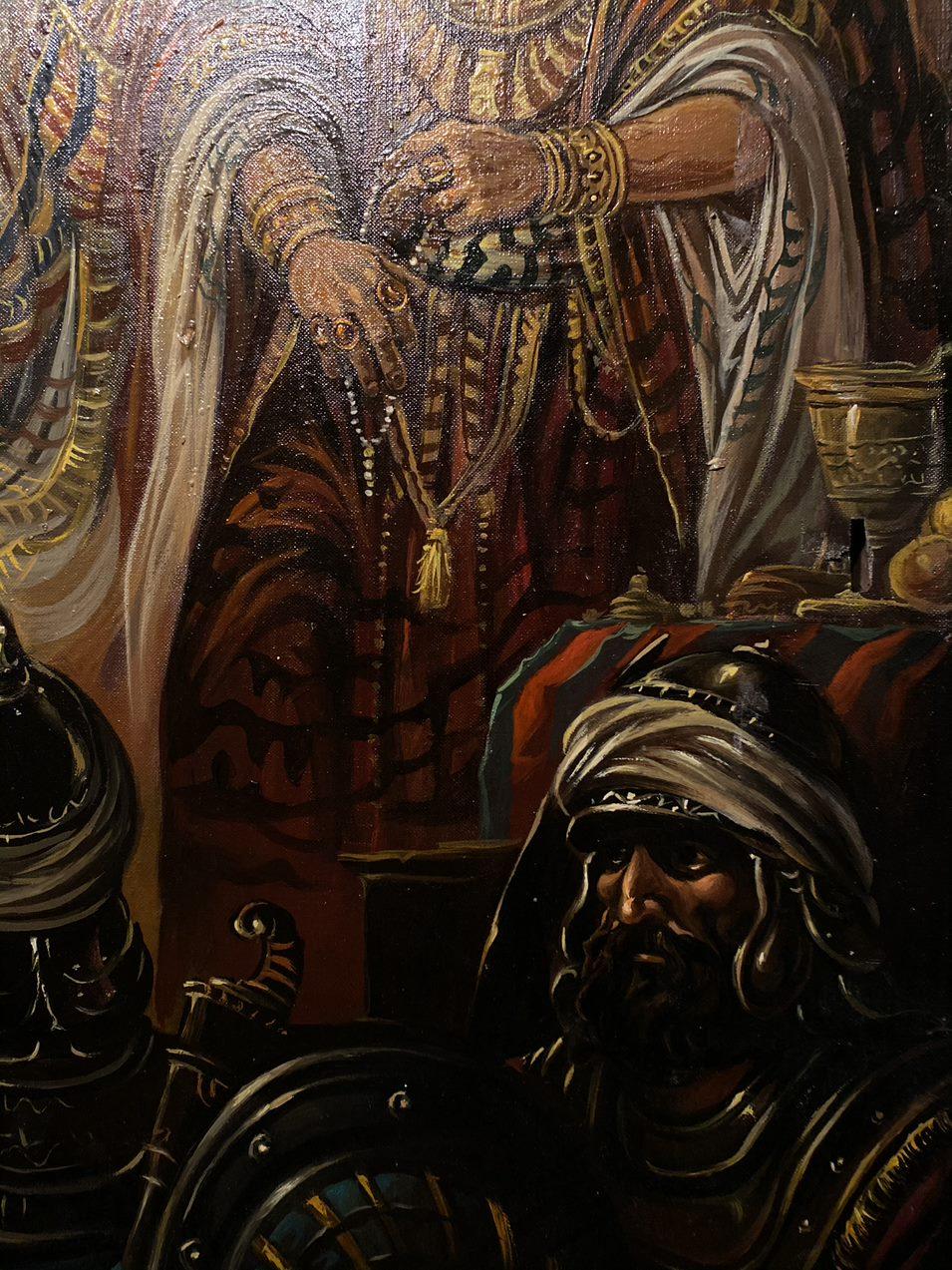 Artaxers Aruan, Esther, Original oil Painting, Ready to Hang For Sale 1