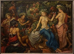 Bacchanalia, Figurative ClassicArt, Original oil Painting, Ready to Hang