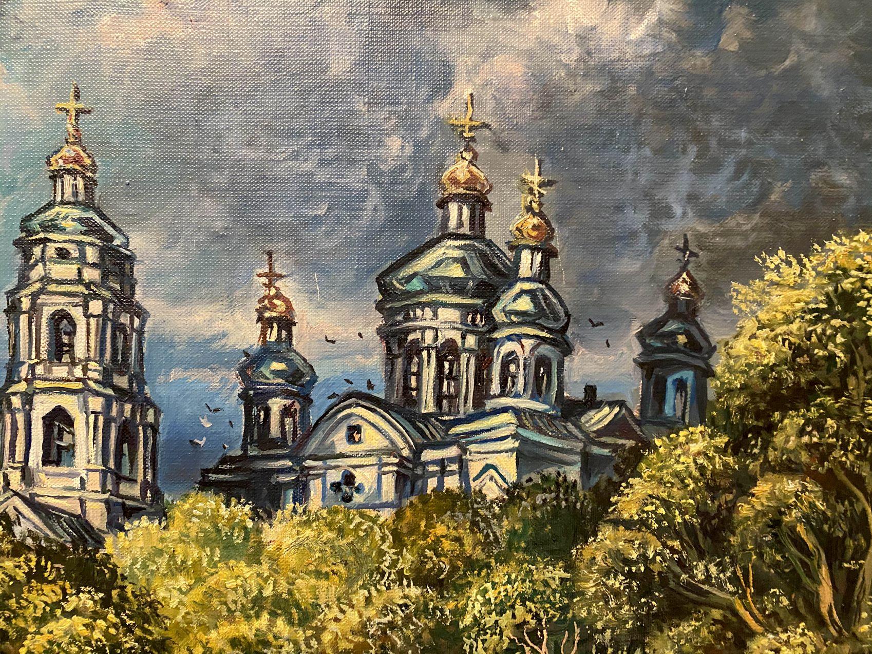 Before the Storm, Original oil Painting, Ready to Hang For Sale 8