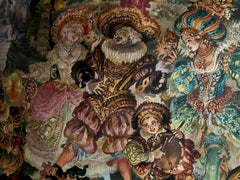 Carnevale, Figurativo, Ritratti di persone Pittura ad olio originale, pronta da appendere