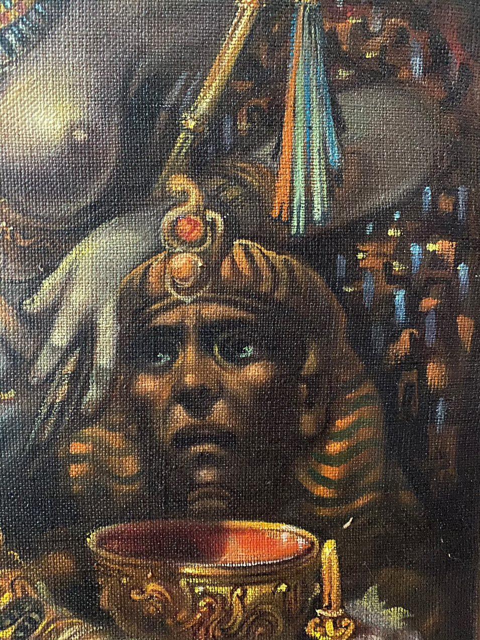 Cleopatra, Classic art, Original oil Painting, Ready to Hang For Sale 1