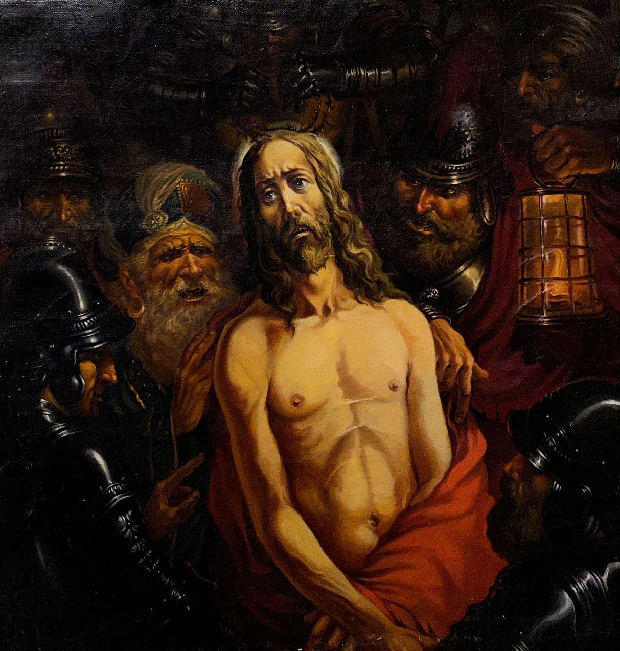 Alexander Litvinov Figurative Painting - Crown of Thorns, Original oil Painting, Ready to Hang