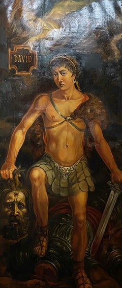 David, Classic Art, Original oil Painting, Ready to Hang