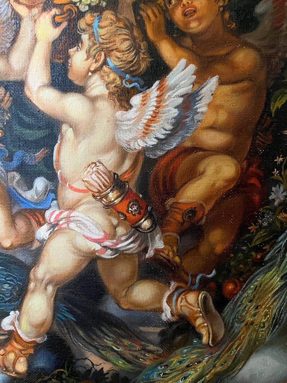 Künstler: Alexander Litwinow
Werk: Original-Ölgemälde, handgefertigtes Kunstwerk, ein Unikat 
Medium: Öl auf Leinwand
Stil: Klassisch figurativ
Jahr: 1999
Titel: Demeters Gaben
Größe: 20