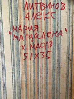 Maria Magdalena, Porträt, Original-Ölgemälde, hängefertig