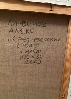 Medieval Plot, Portrait Figurative Classic Art, Original oil Painting