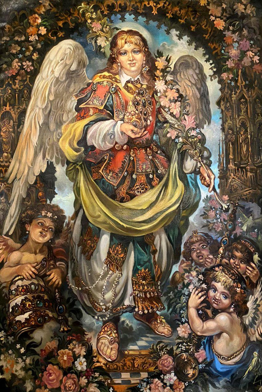 Alexander Litvinov Figurative Painting - My Angel, Figurative, Classic Art, Original oil Painting, Ready to Hang