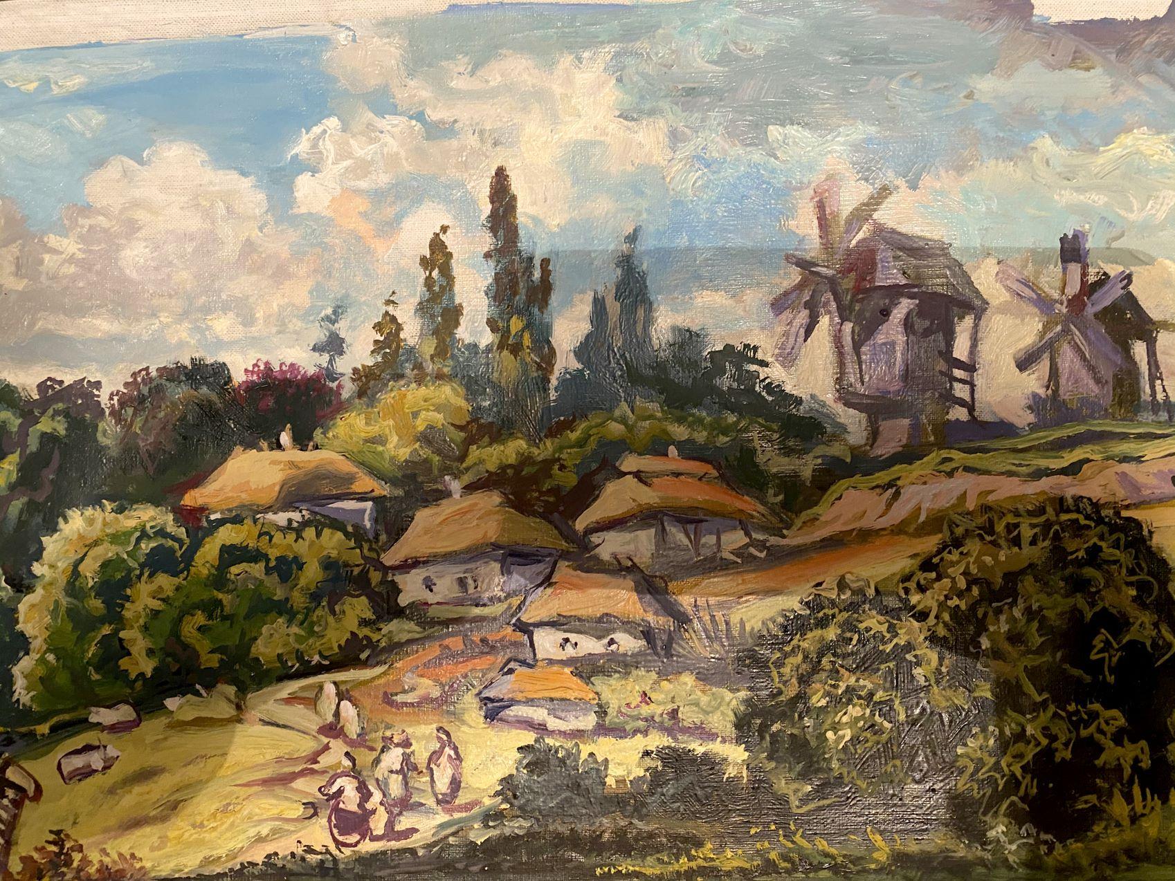 Artista: Alexander Litvinov
Lavoro: Pittura a olio originale, opera d'arte fatta a mano, unica nel suo genere 
Mezzo: Olio su tela
Stile: Classico figurativo
Anno: 2003
Titolo: Luoghi nativi
Dimensioni: 8,5
