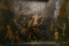 Perse et Andromeda, peinture à l'huile originale, prête à être accrochée